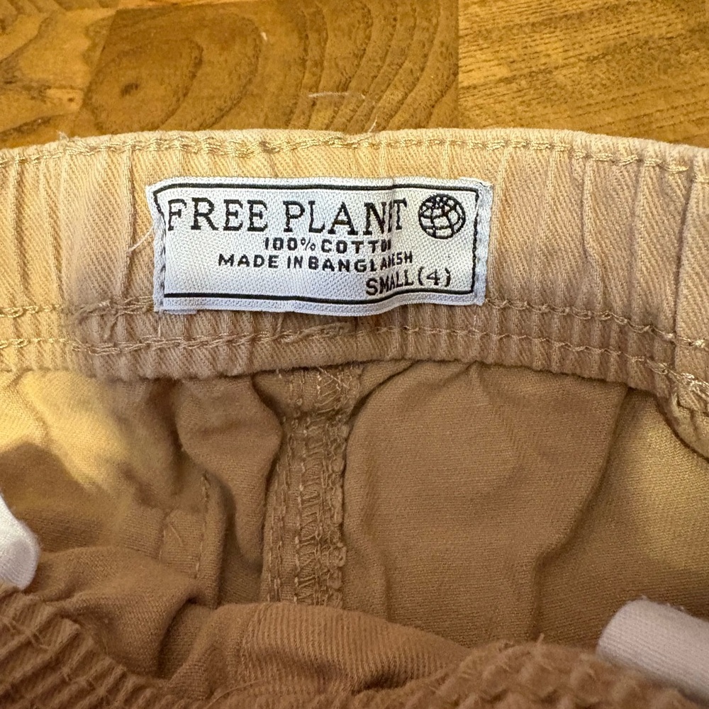 Kids Tan Jogger Pants - Picture 3 of 3